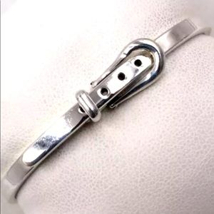 Buckle vintage bracelet bangle sterling solid silver 925 belt sterling